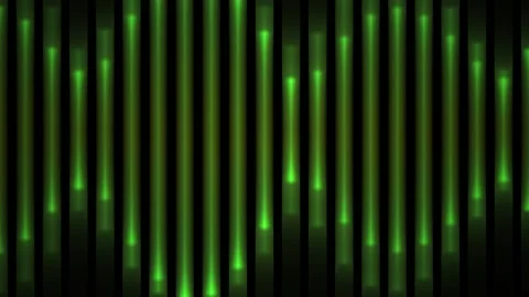Abstract vertical green glowing audio spectrum equalizer light bars looping.. 스톡 동영상 346355353