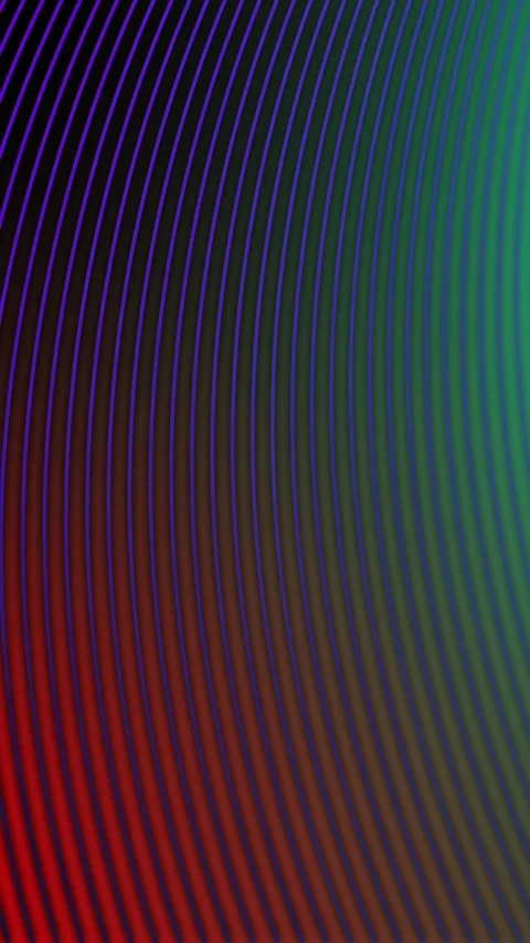 Abstract vertical grid waves moving in rhythmic motion with glowing edges, .. Stock Footage 308817808