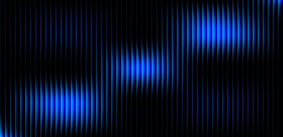Abstract Vertical Light Pattern with Constructive and Destructive Wave Effect Stock Illustration
