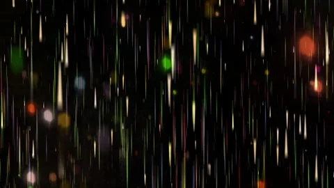 Abstract Vertical Light Streaks on Black Background with Vibrant Colors Video stock 295367152