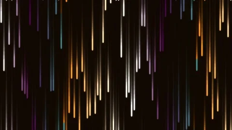 Abstract Vertical Light Streaks Displaying Gradient Flow on Dark Background Stock Footage 342204931