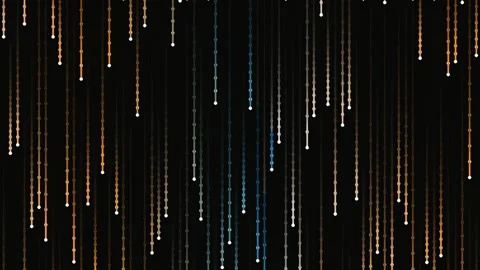 Abstract vertical light streams flowing over black background for data ener.. Stock Footage 340378507