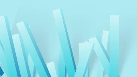 Abstract Vertical Lines 3D Rendering Blue Background Stock Footage 229274297