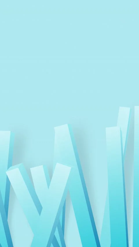 Abstract Vertical Lines 3D Rendering Blue Background  - Vertical Video stock 229274324