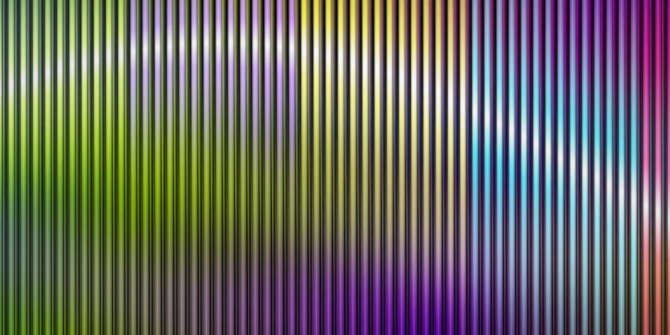 Abstract vertical lines with colorful light reflections Stock Illustration