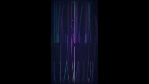 Abstract vertical neon light streaks background, glowing digital data flow .. Stock Footage 337558193