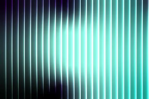 Abstract vertical neon light stripes in gradient teal and purple hues backg.. Stock Illustration