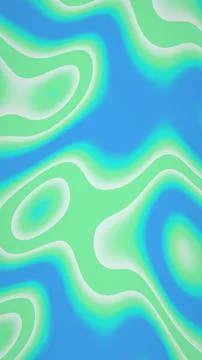 An abstract vertical pattern shows pale mint contours and soft turquoise tr.. イラスト素材