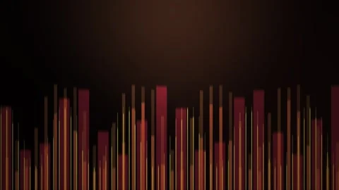 Abstract vertical red lines moving rhythmically on dark background digital .. Stock Footage 346355344