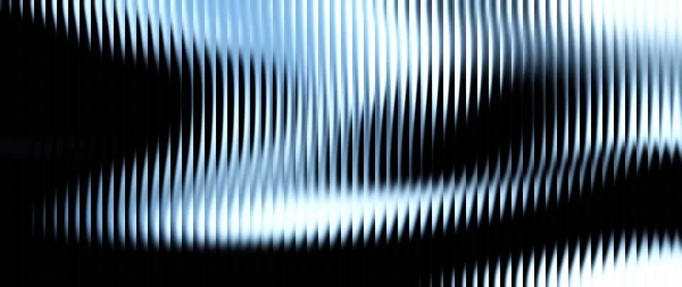 Abstract vertical ribbed glass background in blue and cyan hues with smooth.. Stock Illustration