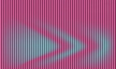 Abstract vertical ribbed pattern with bold pink and muted blue fluid gradie.. Stock Illustration