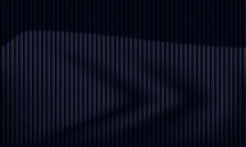 Abstract vertical ribbed pattern with deep navy blue fluid gradient shadows 库存插图