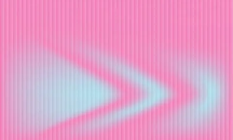 Abstract vertical ribbed pattern over soft pink and sky blue fluid gradient.. Illustrazione stock