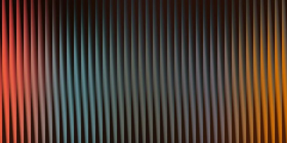 Abstract vertical ribbed surface with a gradient transition from warm red t.. Stock Illustration