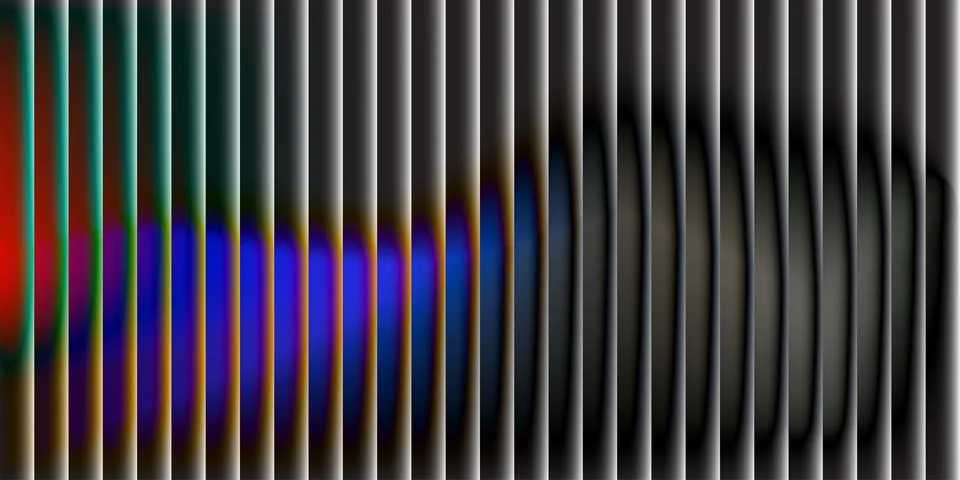 Abstract vertical stripe background. Blue red and orange color gradient. Mi.. イラスト素材