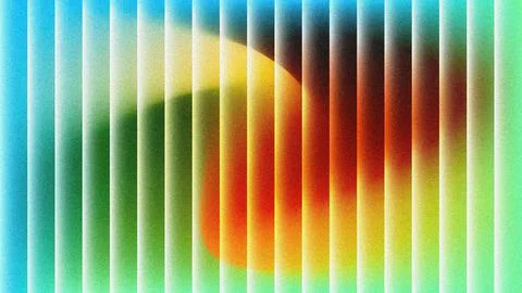 Abstract Vertical Stripes Background Blurred Colorful Circle Center Art Stock Illustration