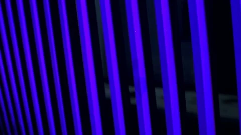 Abstract vertical stripes of blue color. purple in the dark Stock Footage 86206714