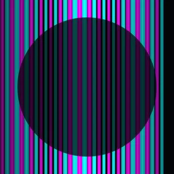 Abstract Vertical Stripes with Dark Circle Overlay Stock Illustration