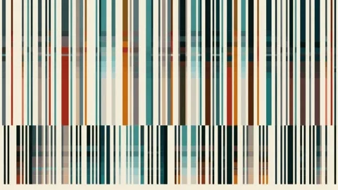 Abstract vertical stripes pattern background, hand drawn digital animation,.. Stockbeeldmateriaal 342046274
