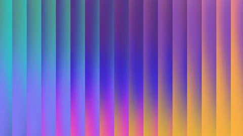 Abstract vertical stripes of vibrant gradient colors shimmering with a futu.. Иллюстрация
