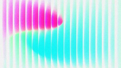 Abstract Vertical Stripes with Vibrant Pink and Cyan Gradient Neon Background Stock Illustration