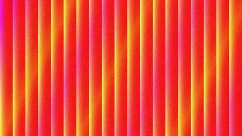 Abstract Vertical Stripes with Vibrant Red Pink and Yellow Gradient Background Stock Illustration