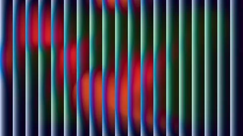 Abstract Vertical Stripes with Vibrant Red and Green Gradient Visual Effect Stock Illustration