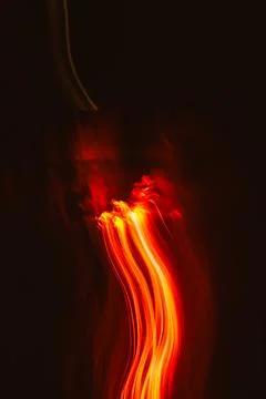 Abstract Vertical Trail of Fire Stock Illustration