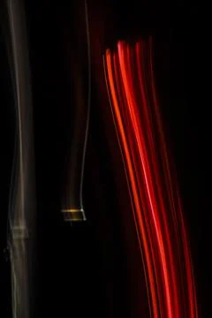 Abstract Vertical Trail of Fire Stock Illustration