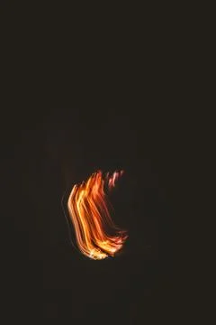 Abstract Vertical Trail of Fire Stock Photos