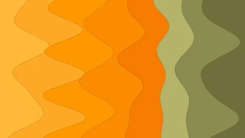 Abstract vertical waves transition from warm golden orange tones into muted 스톡 일러스트