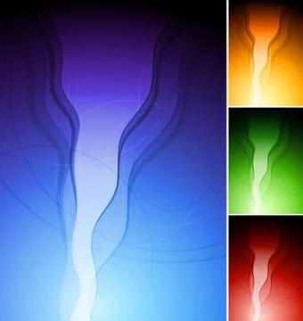 Abstract vertical wavy backgrounds. Eps 10 vector. Four colours Abstract v... Stock Photos