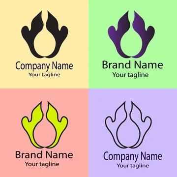 Abstract Vessel Emblem logo Stock Illustration