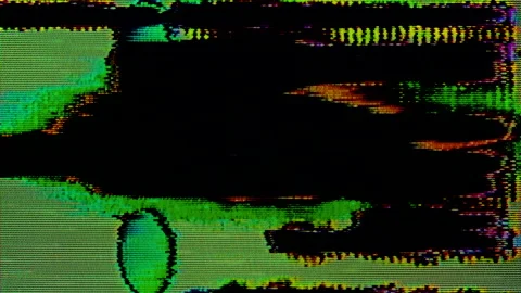 Abstract VHS Digital Animation. Stock Footage 161684482