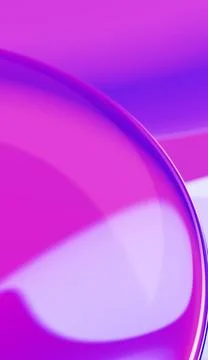Abstract vibrant 3D gradient background. Smooth liquid glass curves in mage.. Stock Illustration