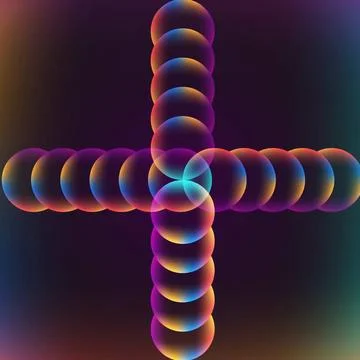 Abstract vibrant background with circles Abstract vibrant background with ... Stock Photos