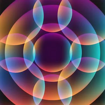 Abstract vibrant background with circles Abstract vibrant background with ... Stock Photos