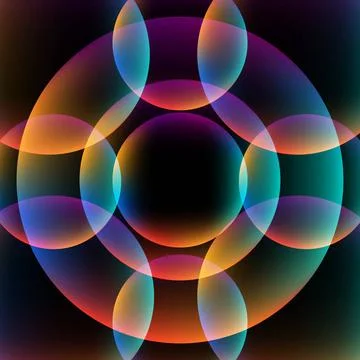 Abstract vibrant background with circles Abstract vibrant background with ... Stock Photos