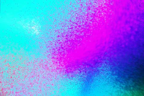 Abstract vibrant background featuring flowing particle waves in neon pink a.. Stock Illustration