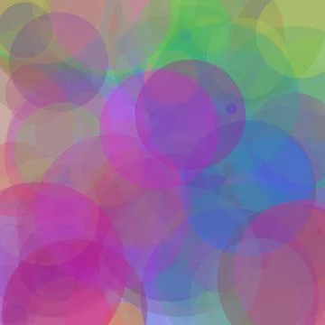 Abstract vibrant background with overlapping colorful semi-transparent circ.. Stock Illustration