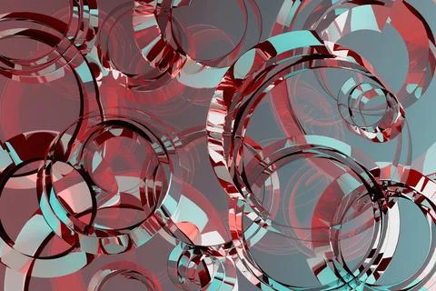 Abstract vibrant background with pattern of bubbles, curls, circles of light  Stock Photos