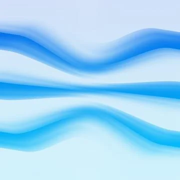 Abstract Vibrant Blue Fluid Waves Background Stock Illustration