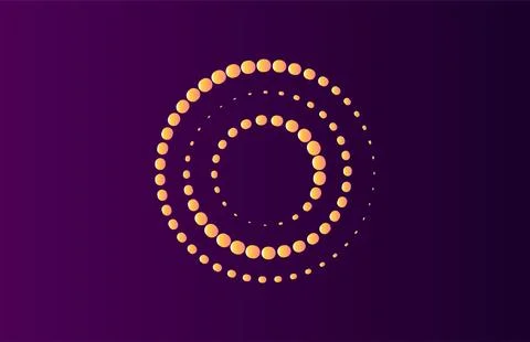 Abstract vibrant circles pattern with gradient colors background Stock Photos