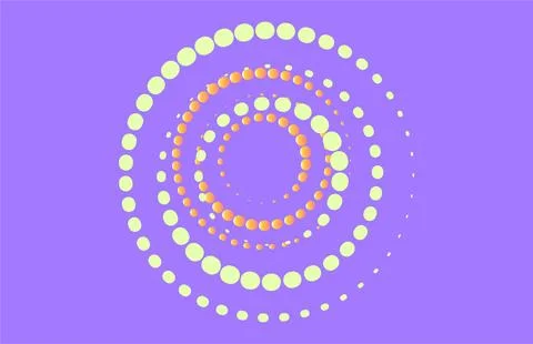 Abstract vibrant circles pattern with gradient colors background Stock Photos