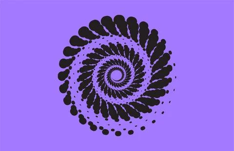 Abstract vibrant circles pattern with gradient colors background 写真素材