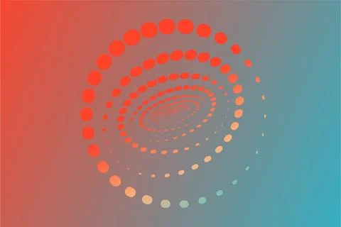 Abstract vibrant circles pattern with gradient colors background Stock Photos