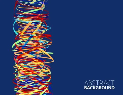 Abstract vibrant color column. Vector graphics Stock Illustration