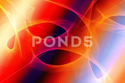 Abstract Vibrant Color Swirl Background With Glowing Light Effects PSD-sjabloon