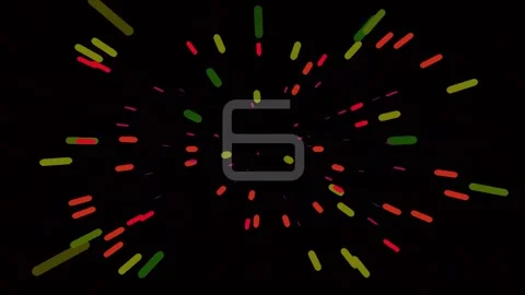 Abstract vibrant confetti explosion burst on black background Stock Footage 342204954