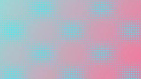 Abstract Vibrant Cyan Halftone Dot Pattern on Pink Gradient Background for .. Stock Illustration